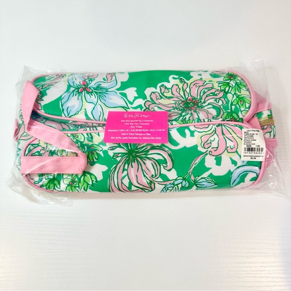 Lilly Pulitzer Shoe Bag, Spearmint Blossom Views - Picture 2 of 14